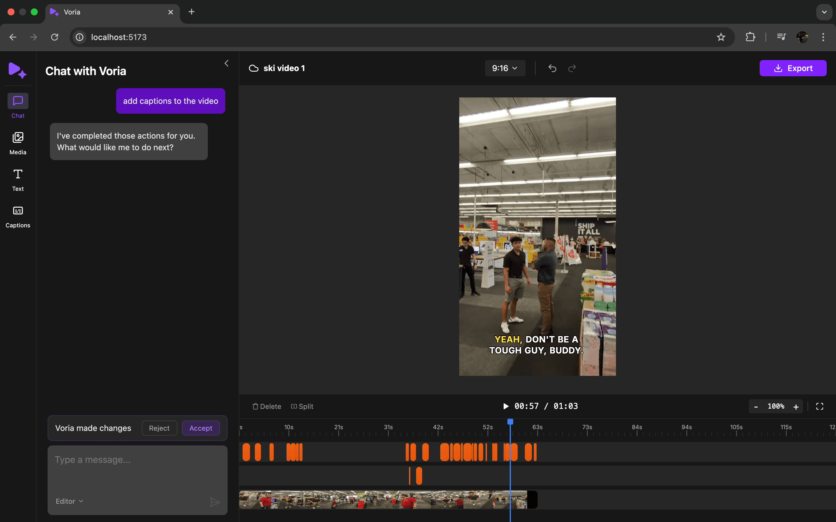 Auto Captions Feature Demo