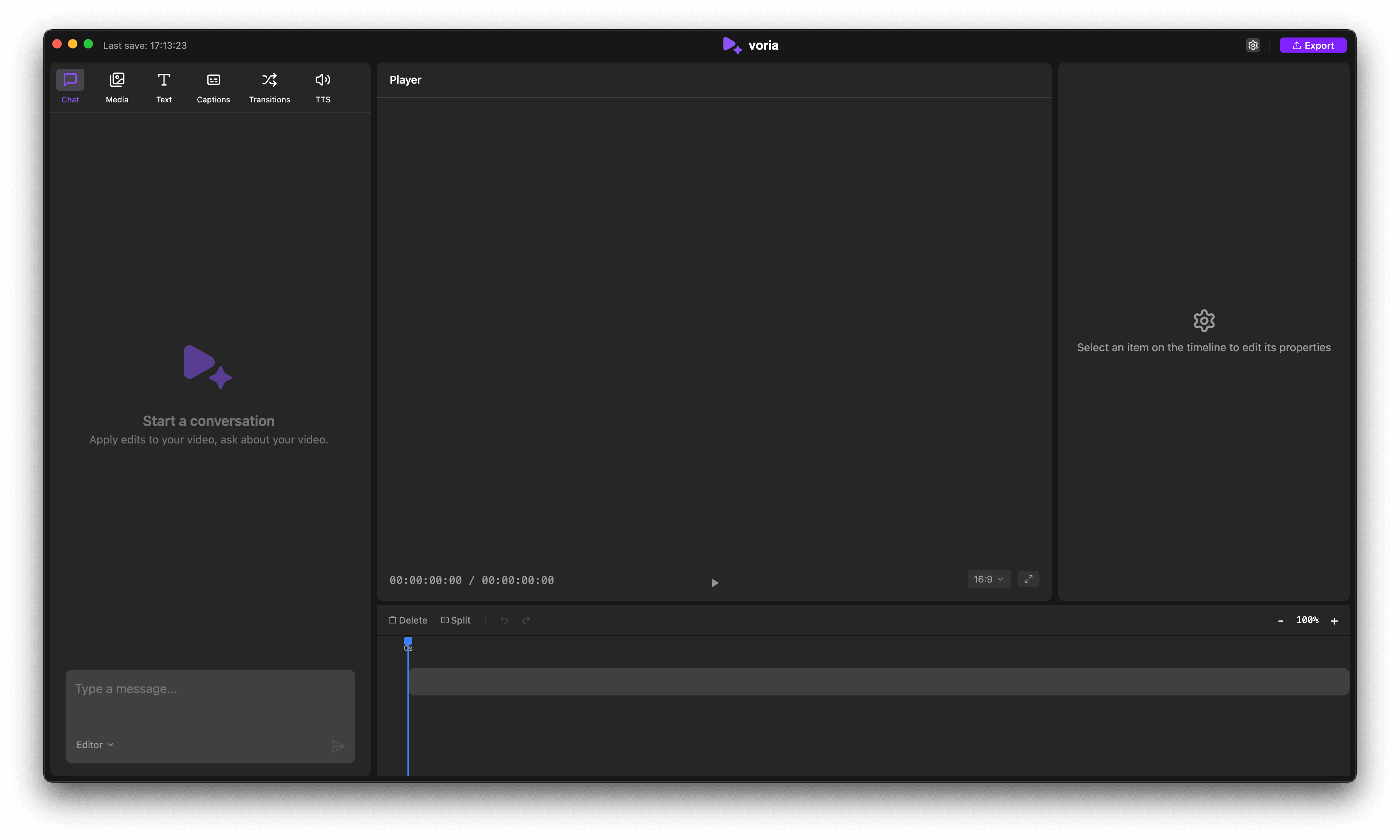 Voria AI Interface Preview